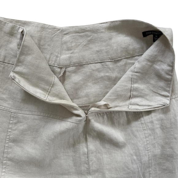 For Cynthia 100% Linen Maxi Long Modest Skirt Sand Neutral Boho Chic Size Medium - Picture 13 of 16